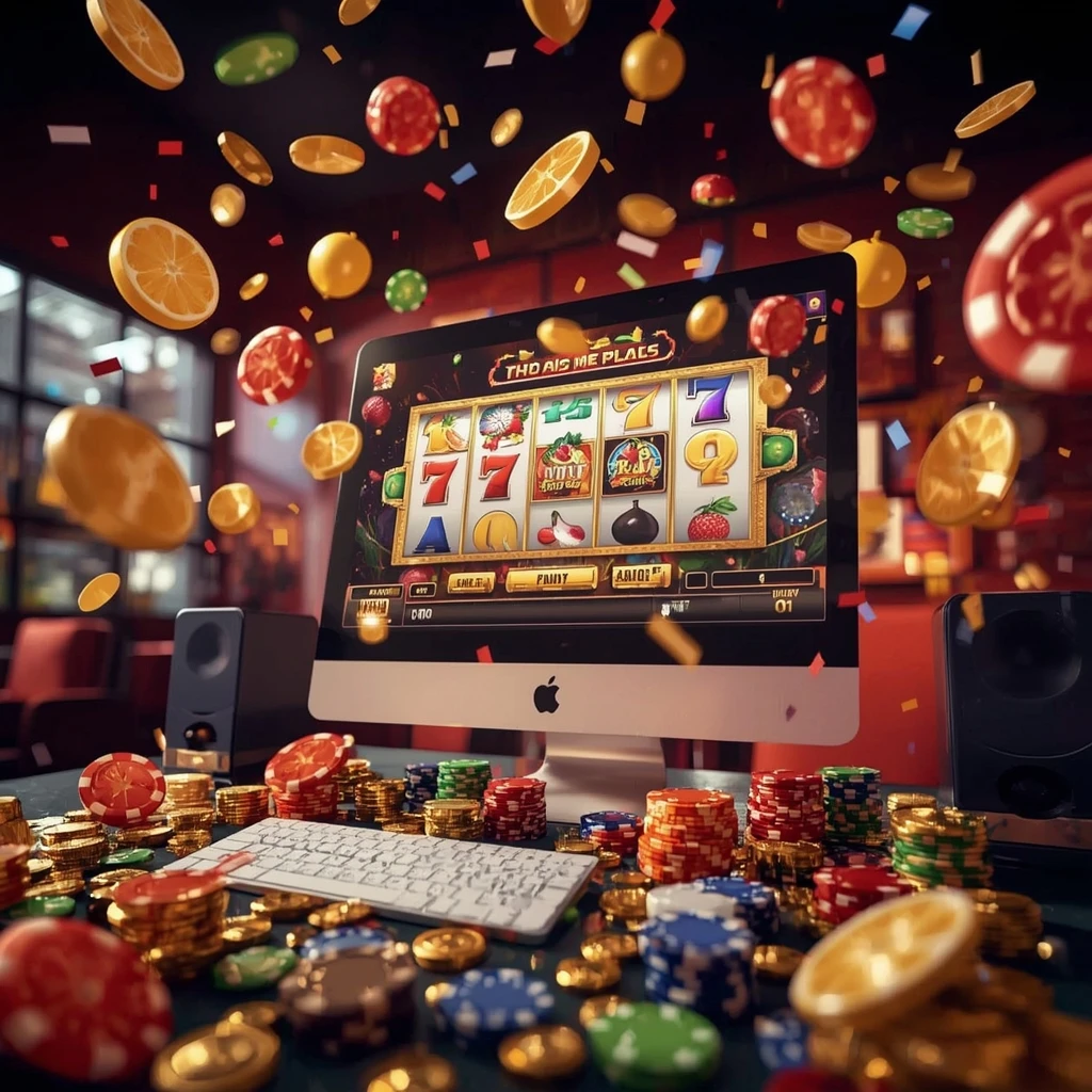 slot machines on the monitor KHELO STAR CASINO